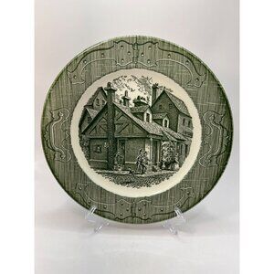 Vtg Plate The Old Curiosity Shop Underglaze